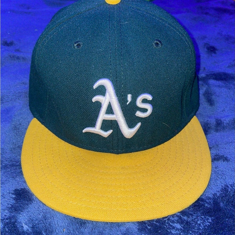 Lightly Used Oakland Athletics Hat - 7 1/2